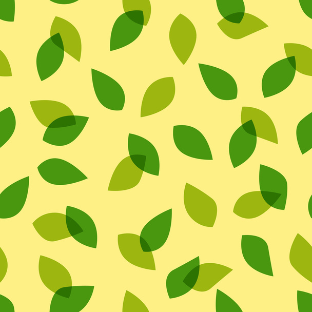 Seamless natural leaves pattern - Διάνυσμα, εικόνα