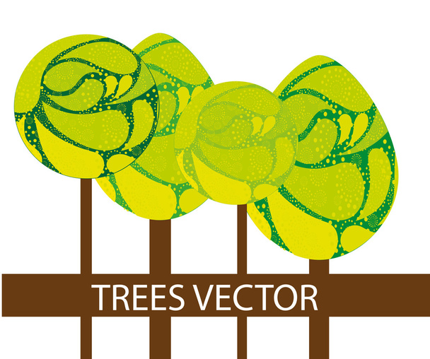 Bäume als Vektor - Vektor, Bild