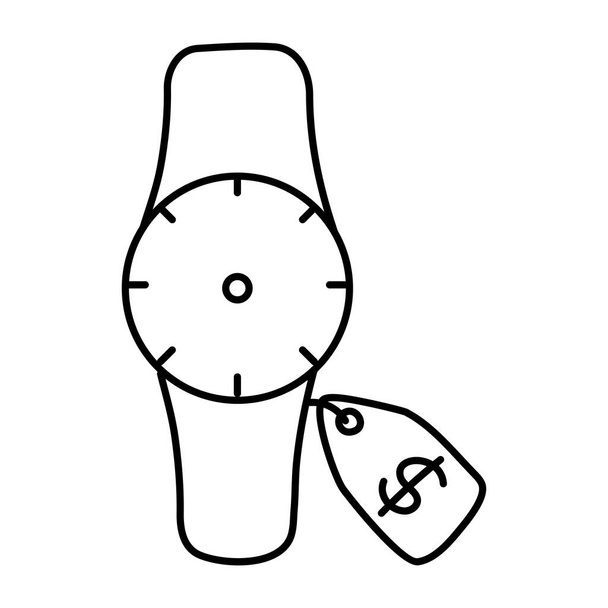 Modern design icon of wrist watch - Vector, Image