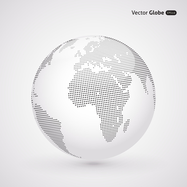 Vector gestippelde licht globe - Vector, afbeelding