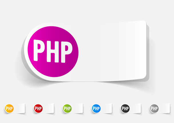 Realistic design element, PHP - Vector, Image