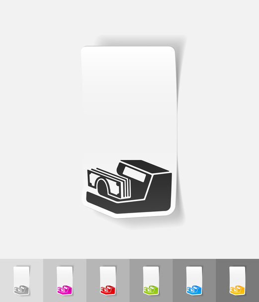 Machine for counting money icon - Vector, Image