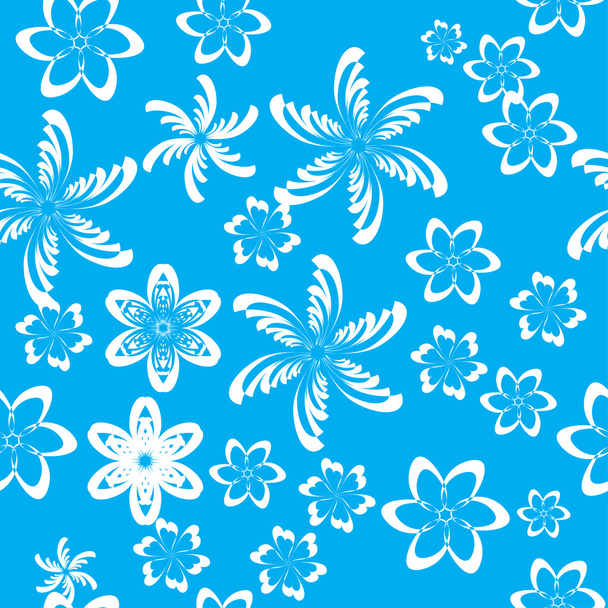 abstract pattern with flowers - Vector, imagen