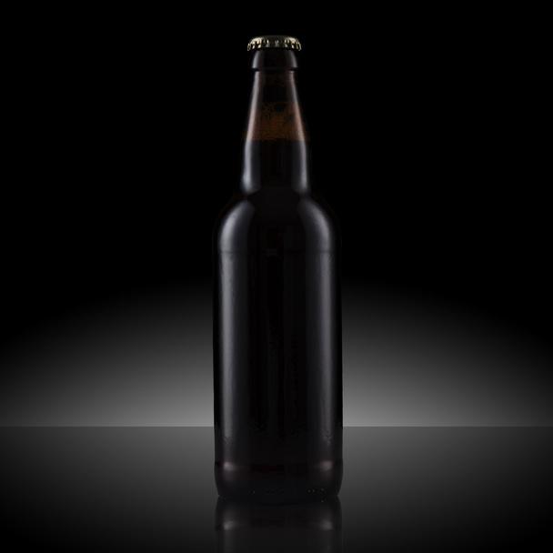 Black Beer Bottle - Photo, Image