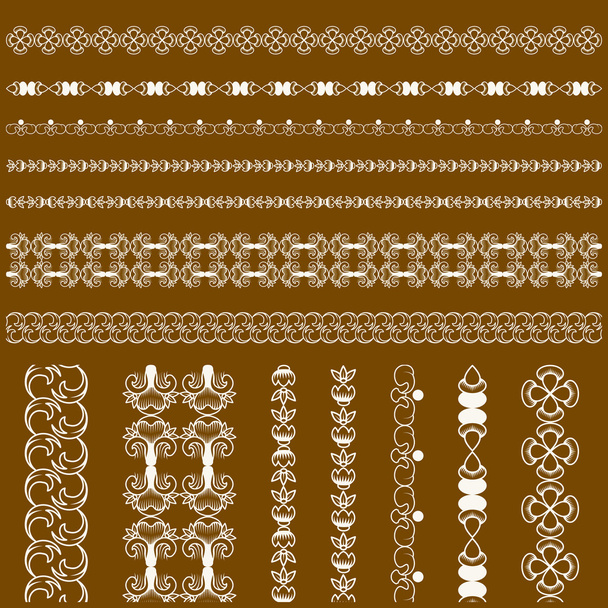 Набір каліграфічних мереживних пензлів
 - Вектор, зображення