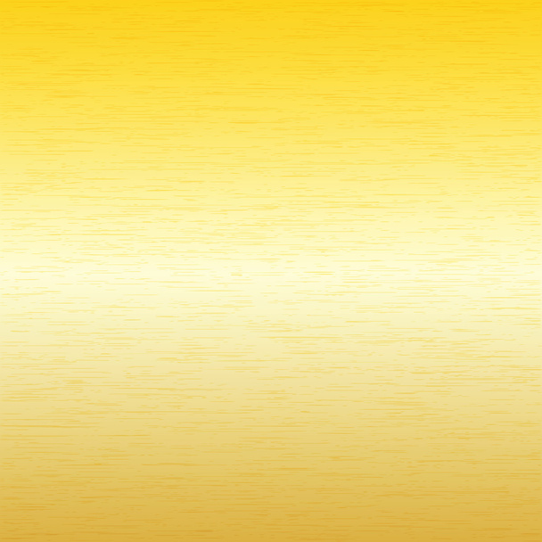 Metallhintergrund, Struktur der gebürsteten Goldplatte - Vektor, Bild