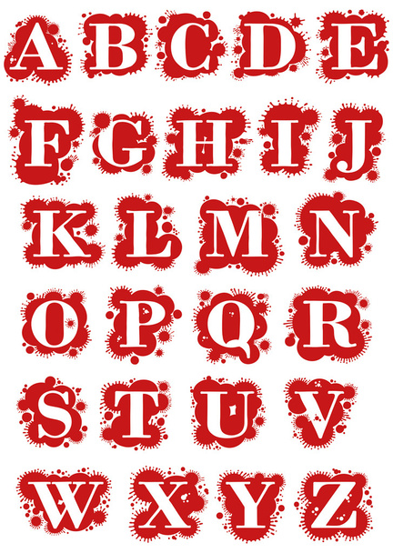 Csepp-betűtípus - Vektor, kép