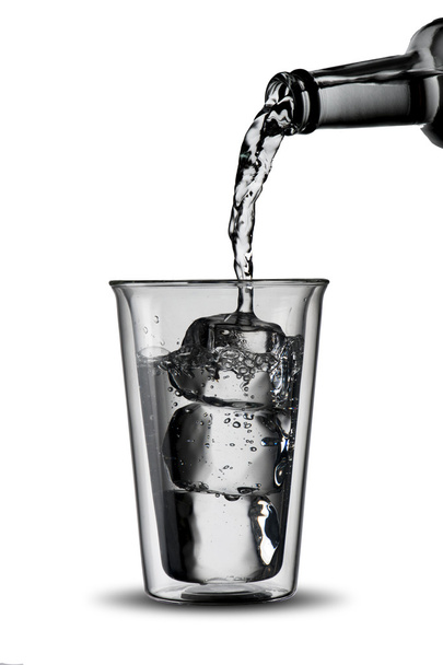 Water Pour Into Glass - Foto, Imagen