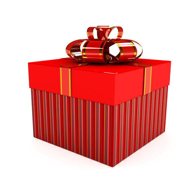 Caja de regalo sobre fondo blanco - Foto, imagen