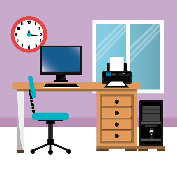 Office design. - Vector, Image