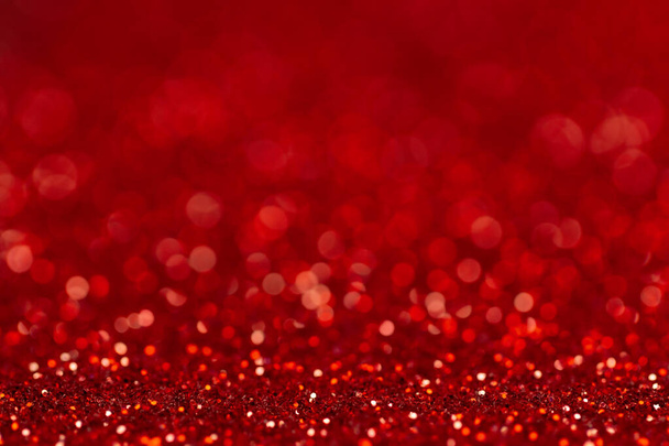 Defocused abstract red bokeh lights background - Photo, Image