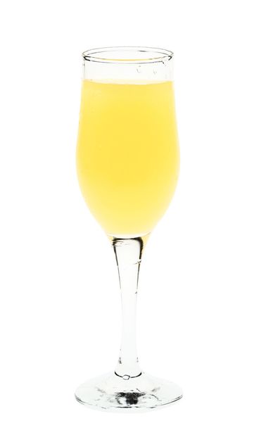 Full glass of orange juice isolated - 写真・画像