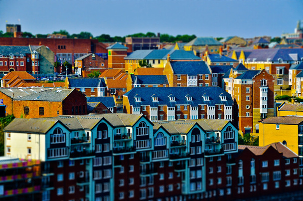 casas coloridas en miniatura
 - Foto, imagen