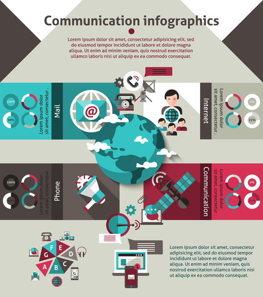 Comunicazione Infografica Set
 - Vettoriali, immagini