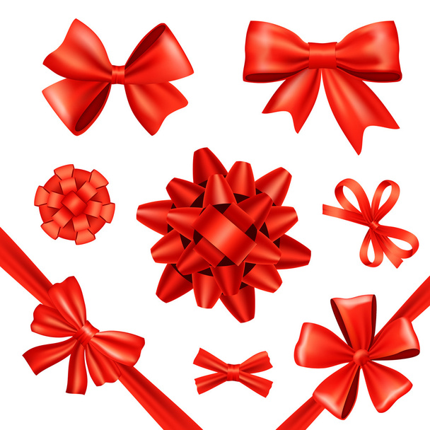 Gift Bows And Ribbons - Vector, Image