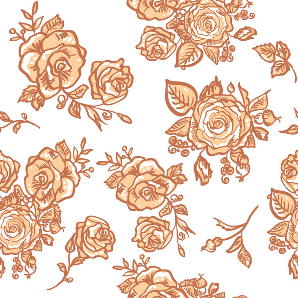 pattern rose - Vector, imagen