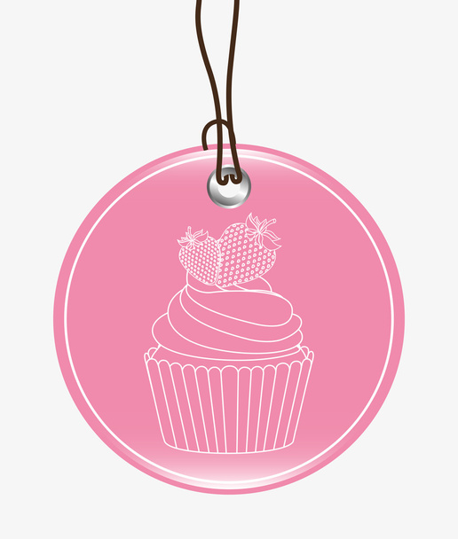 süße Cupcake  - Vektor, Bild