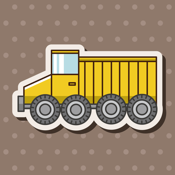 transportation truck theme elements - Vettoriali, immagini