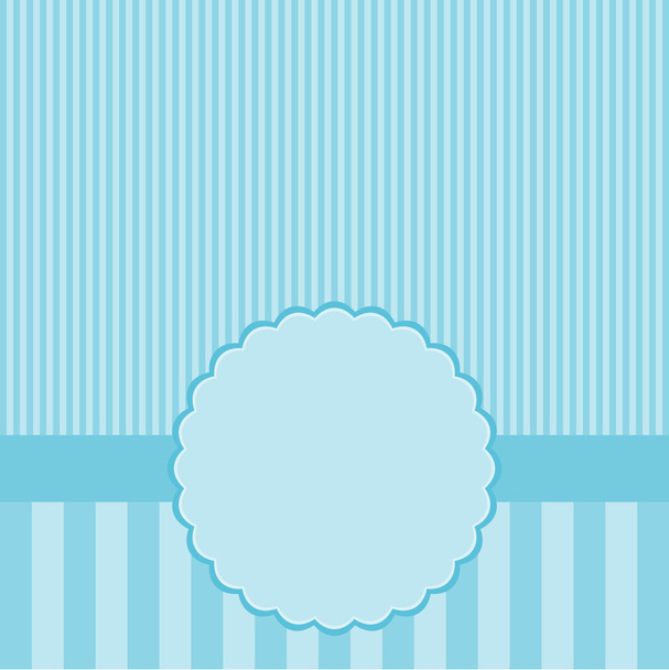 Blue template of greeting card.  - Vector, afbeelding
