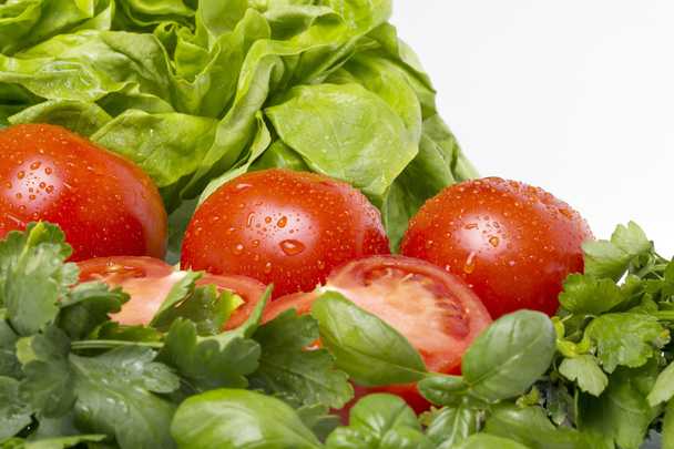 Salade de tomates
 - Photo, image