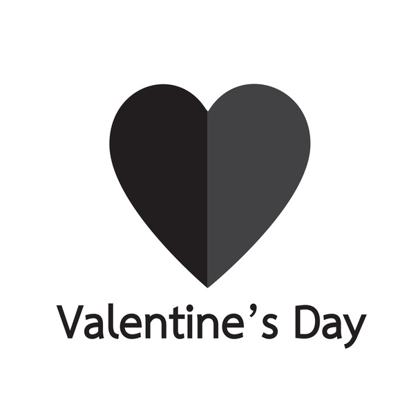 Heart Valentines day card - Wektor, obraz