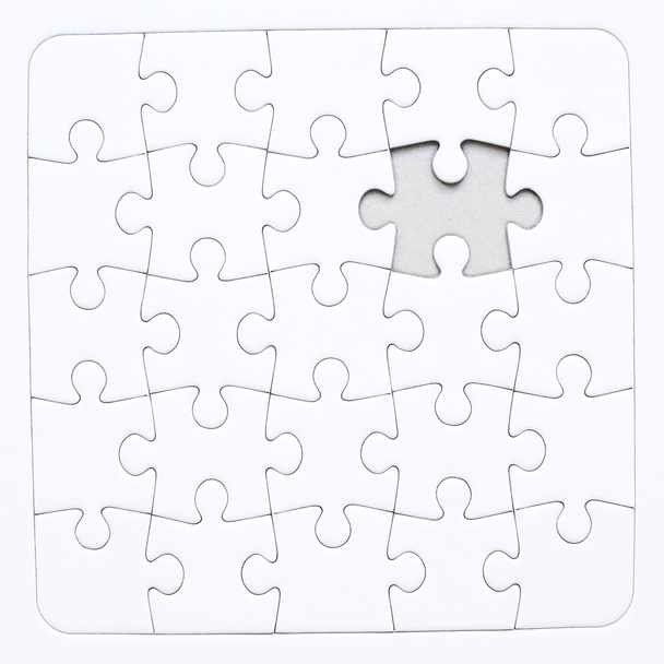 White jigsaw puzzle - Foto, immagini