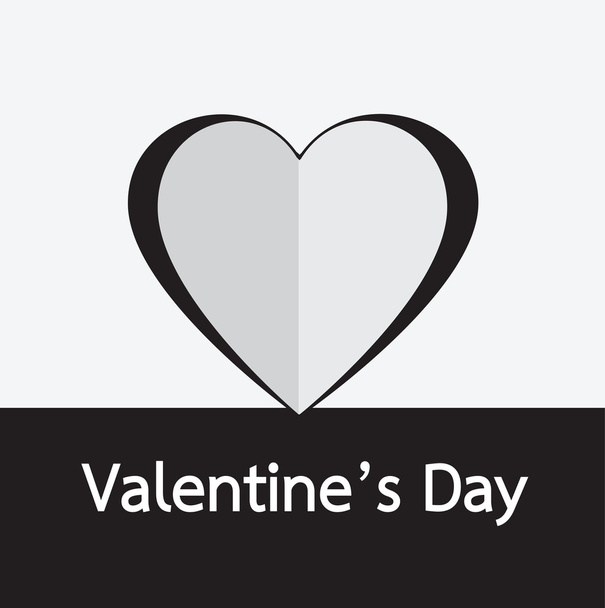 Heart Valentines day card - Vettoriali, immagini