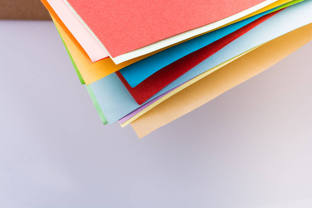Vista de papel de color como fondo de textura - Foto, imagen