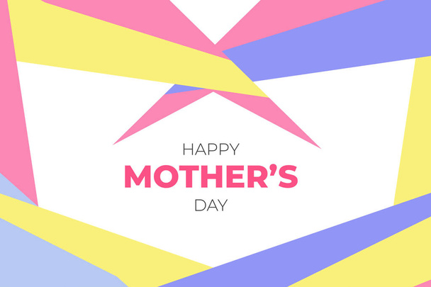 Happy Mothers Day fond abstrait coloré - Vecteur, image