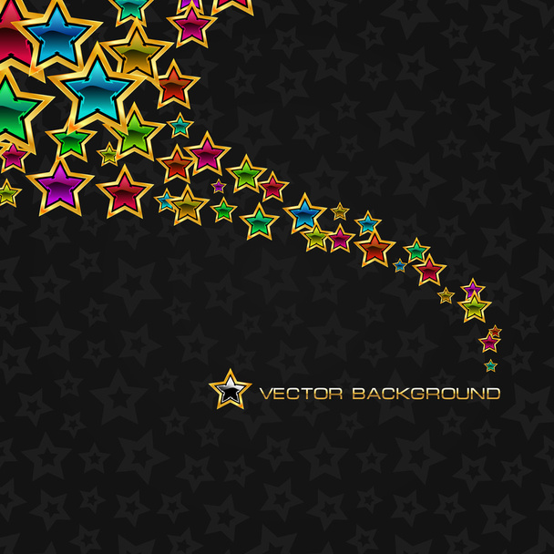 Abstract background with stars. Vector illustration. - Vektor, kép