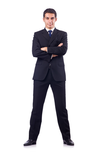 zakenman in formele kleding op wit wordt geïsoleerd - Foto, afbeelding