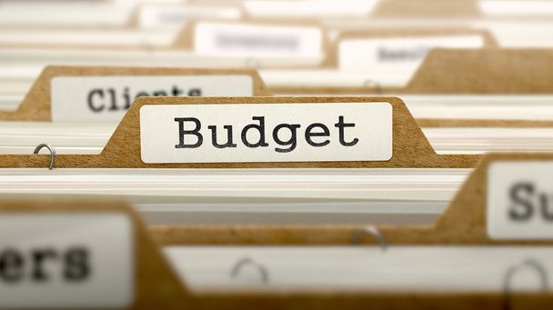 Budget Concept  on Folder Register. - Photo, Image