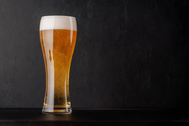 Beer mug. Over dark background with copy space - Photo, Image