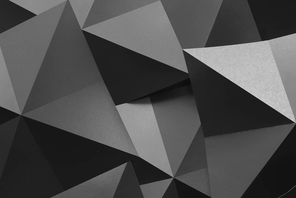 Композиція з геометричними елементами, чорно-білим абстрактним тлом - Фото, зображення