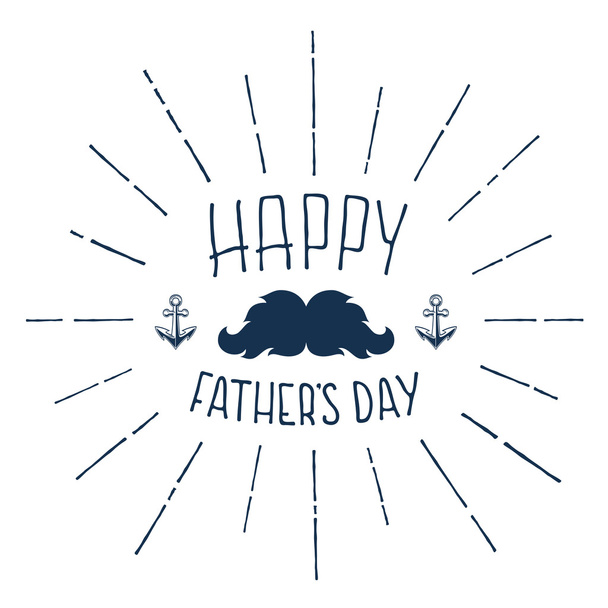 Happy Fathers Day. Handwritten background. - Vektör, Görsel