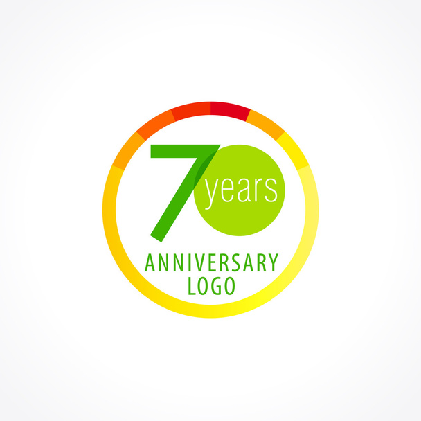 70 logo cercle anniversaire
 - Vecteur, image
