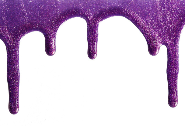 Połyskujących fioletowy lakier do paznokci - Zdjęcie, obraz