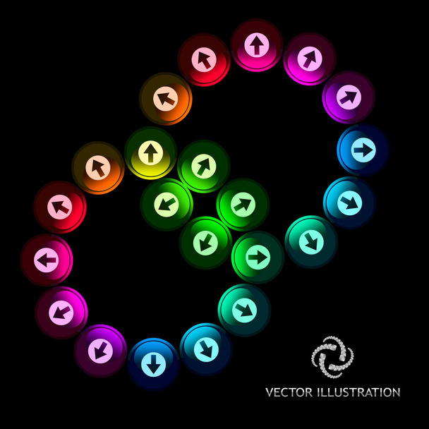 Abstract background with arrows. - Vecteur, image