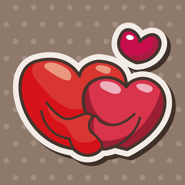 Valentine's Day love heart theme elements - Vector, Image