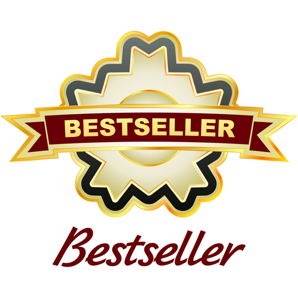 Bestseller emblem. - Vetor, Imagem