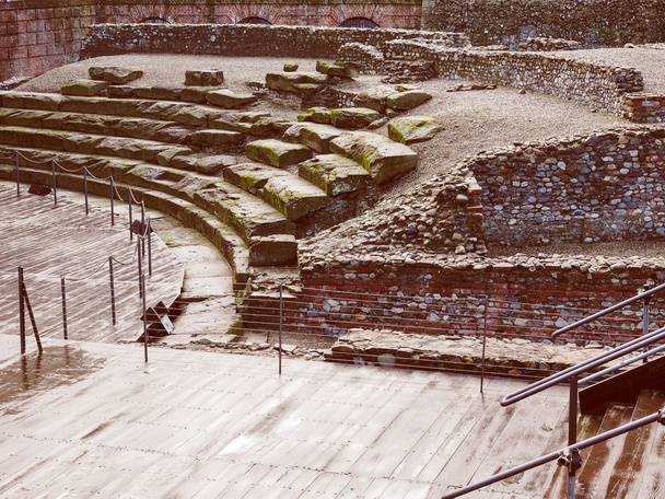 Retro look Roman Theatre Turin - Photo, Image