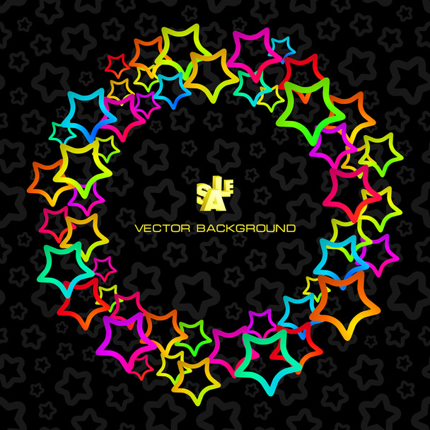 Abstract background with star signs. - Vektor, kép