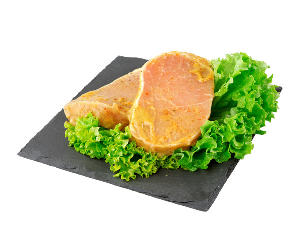 Pork steak,Schweinerückensteak - Fotó, kép