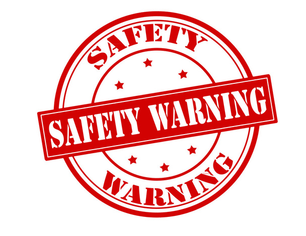 安全に関する警告 - ベクター画像