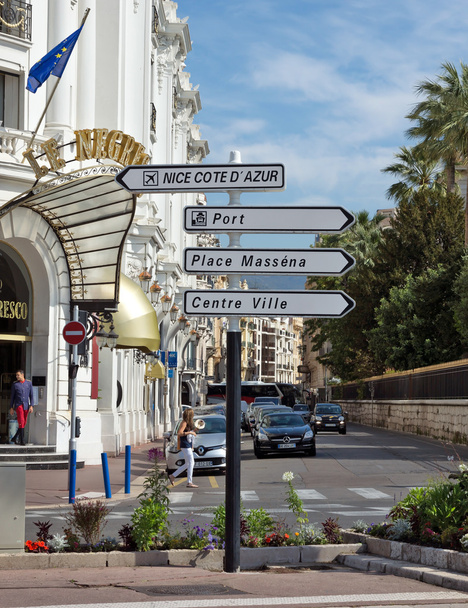 City of Nice - Road signpost - Foto, imagen