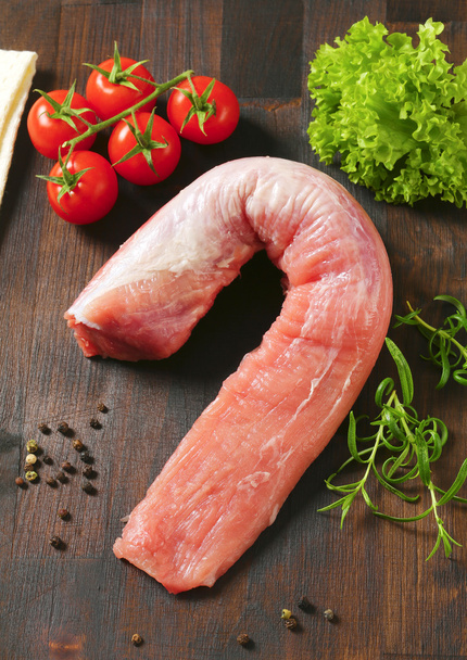 Raw pork tenderloin - Photo, Image