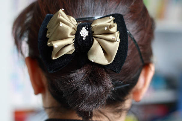 Black Hair bun - Photo, Image