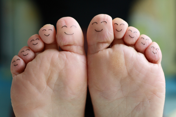 Gelukkig voeten - Foto, afbeelding
