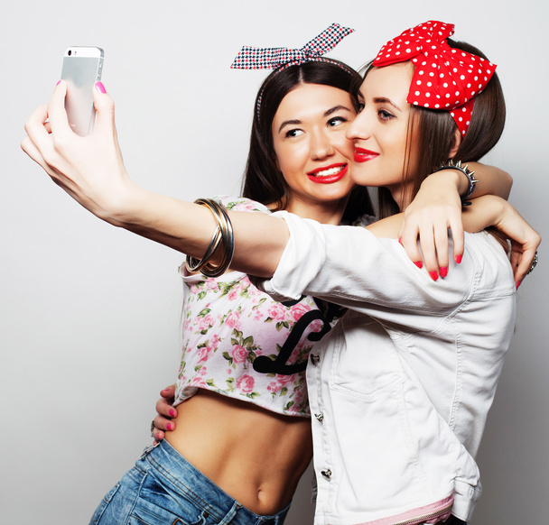 two young funny women - Photo, image