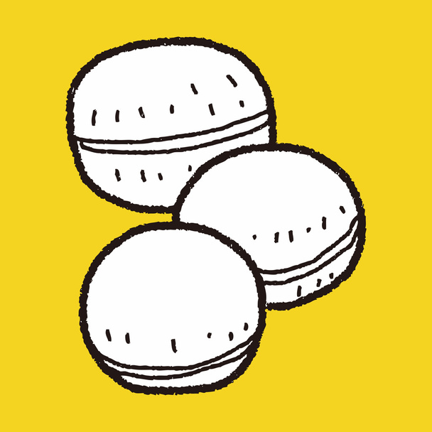 macaron doodle - Vector, Image